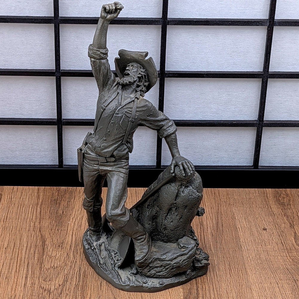 Jim Ponter The Prospector Fine Pewter Sculpture Western Heritage Museum‎ 1980